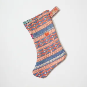 Blue, Orange, Red and Black Holiday Stocking 010