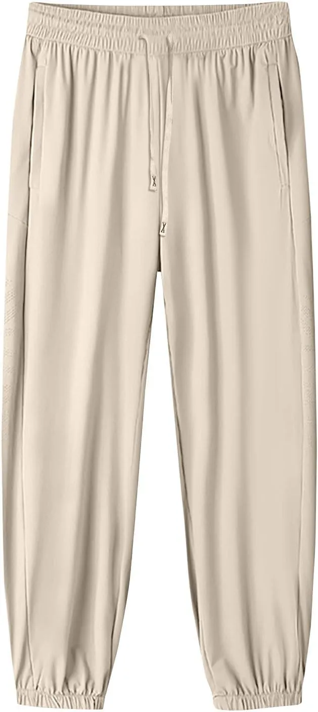 GOFULY Beeswan Pants for Women Stretch Plus Size Quick Drying Pants Drawstring Casual Beeswan Pant Straight with Pockets