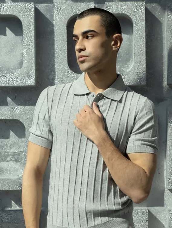 Men's 100% Cotton Slim Fit Polo Shirt  Lightweight Breathable Short Sleeve Tee for Summer, Blue/Beige/Gray/Navy