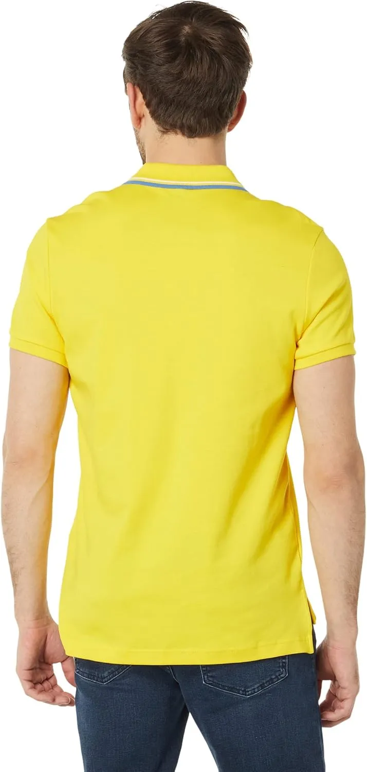 U.S. Polo Assn. Men's Slim Fit Tipped Interlock Knit Polo