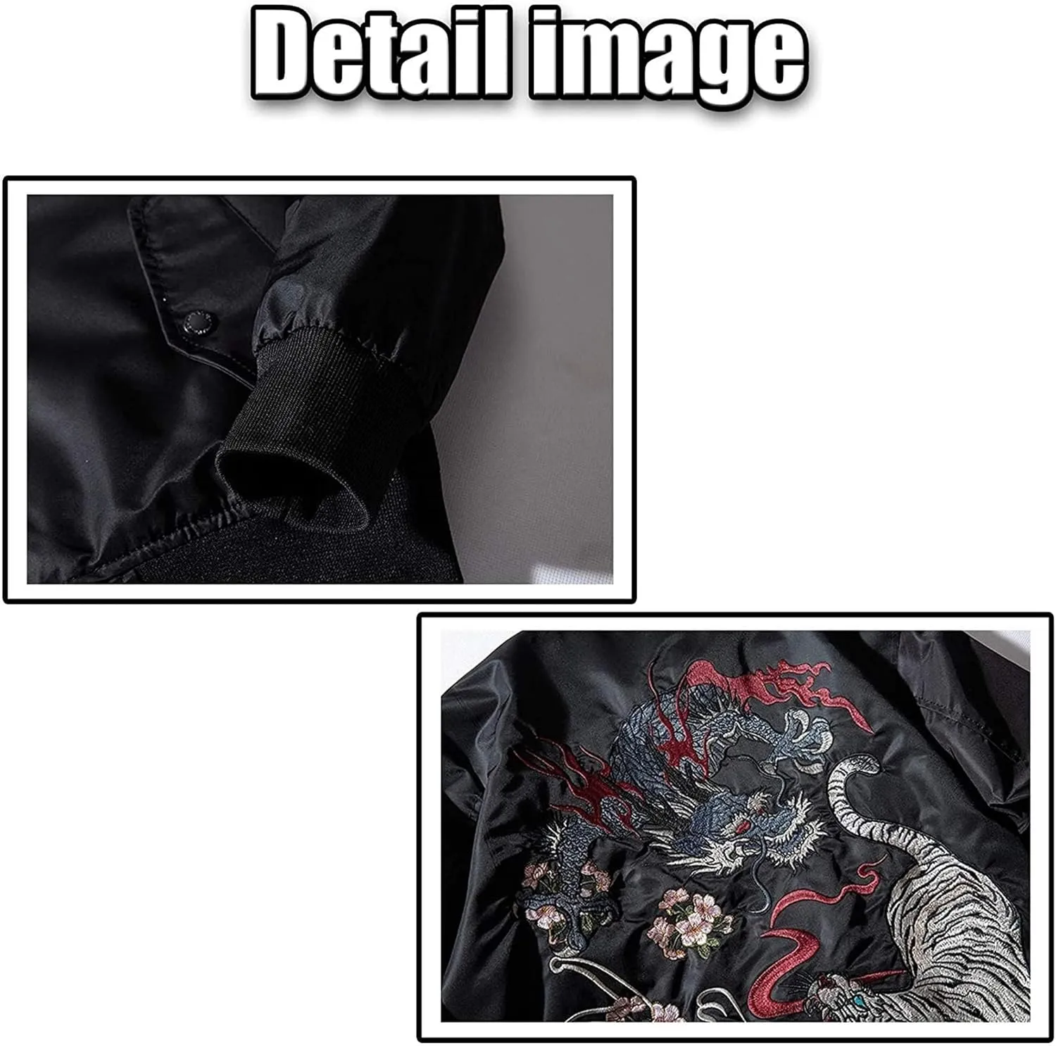 XYXIONGMAO Japanese Dragon Tiger Hip Hop Clothing Men'S Bomber Jacket Oversized Street Windbreaker Flying Streetwear